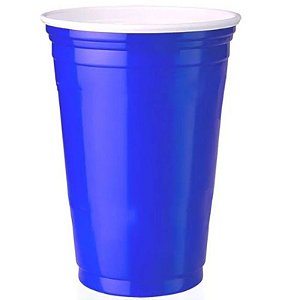 COPO AMERICANO 400ML AZUL BLUE CUP BEER PONG  - CONTÉM 25 UNIDADES - TRIK TRIK