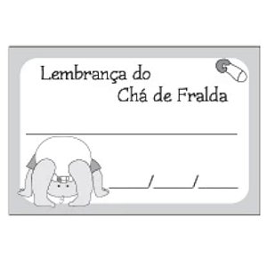 ETIQUETA DE LEMBRANÇA CHÁ DE FRALDA REF 416N - 50 UNIDADES - KID ART