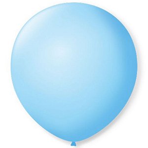 BALÃO DE FESTA LATEX 5'' 13CM - AZUL BABY - 50 UNIDADES - SÃO ROQUE