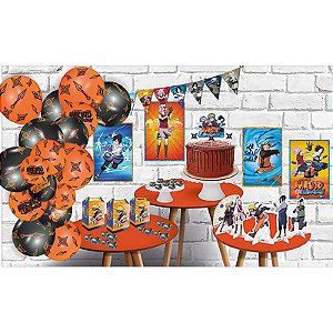 KIT FESTA SÓ UM BOLINHO - FESTA NARUTO - CONTÉM 07 PRODUTOS - FESTCOLOR