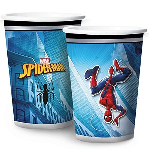 COPO DE PAPEL FESTA HOMEM ARANHA 180ML - 12 UNIDADES - REGINA FESTAS