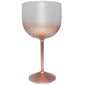 TAÇA DE GIN DEGRADÊ ROSE GOLD - 01 UNIDADE - MAR PLÁSTICOS