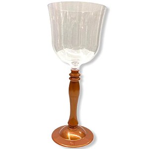 TAÇA DE VINHO COLONIAL 300 ML - ROSE GOLD - 01 UNIDADE - LSC TOYS