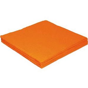 GUARDANAPOS DE PAPEL FOLHA DUPLA - LARANJA - 24 X 24 CM - CONTÉM 20 UNIDADES - SILVER FESTAS