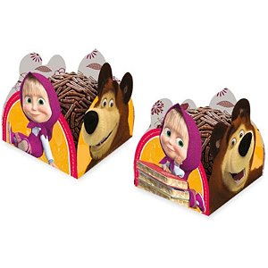 PORTA FORMINHA PARA DOCES FESTA MASHA E O URSO- CONTÉM 50 UNIDADES - REGINA FESTAS