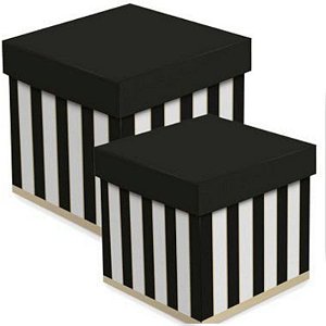 CAIXA CUBO JIMMY PARA LEMBRANCINHA - TAM M 15X15X15CM - COM 01 UNIDADE - CROMUS