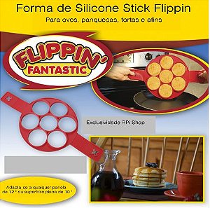 Forma de Silicone Stick Flippin / Para panquecas, omeletes, tortas e afins