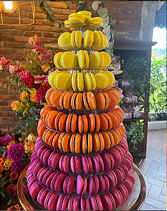Torre de Macarons - 10 Andares - 200 macarons