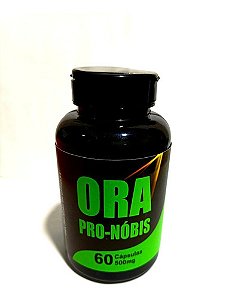 01 POTE de Ora Pro-NÓBIS da Folhas Verdes, 60 Cápsulas.