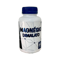 01 POTE de Magnésio DIMALATO 60 Cápsula Erva Brasil ou Flora viva