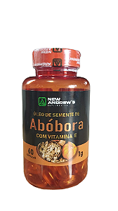01 POTE de Óleo de Semente de Abóbora com Vitamina E - 60 Cápsulas New Andrews