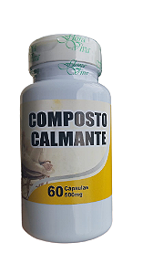 01 POTE de Composto Calmante - 500 MG - 60 Cápsulas.