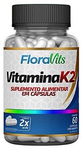 01 POTE de Vitamina K2 - 60 Cápsulas - Flora Viva