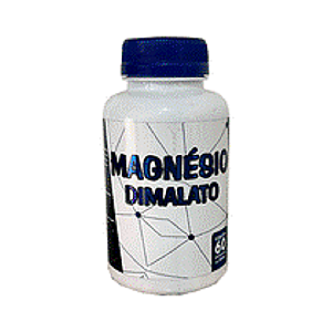06 POTES de Magnésio DIMALATO 60 Cápsula Erva Brasil ou Flora viva
