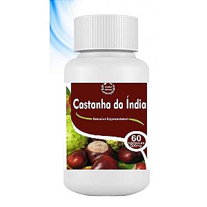 01 POTE de Castanha da Índia - 60 Cápsulas - Flora Viva