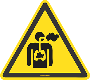 Etiqueta Risco De Inalação De Gases (10 und)