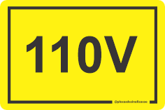 Etiqueta 110V Nr12 - 10 Unidades
