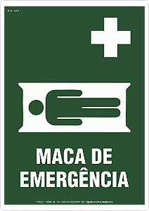 TABELA 2 2.-GREEN-QUADRADO Compartilhar     Placa Fotoluminescente Maca de Emergência EM1 (30x20cm)