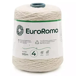 Barbante EuroRoma Cor-100-Cru n°4 - 600g