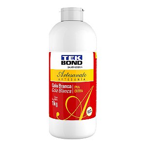 Cola Branca PVA Extra Artesanato 1Kg - Tekbond