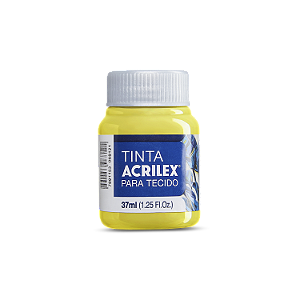 Tinta  Acrilex  Para Tecido Fosca Cor 504 Amarelo Limão 37ml