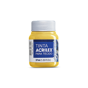 Tinta  Acrilex  Para Tecido Fosca Cor 505 Amarelo Ouro 37ml