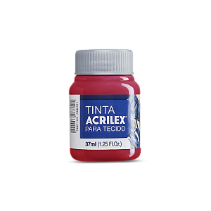 Tinta Acrilex Para Tecido Fosca Cor 984 Vermelho Natal 37ml
