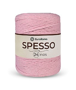 Barbante EuroRoma Spesso 1kg – 24 fios cor 510 - Rosa Bebê
