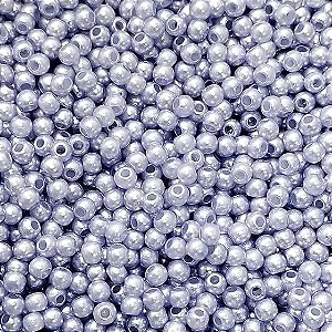 Perola ABS Com Furo Cor Azul Pastel