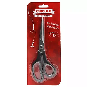Tesoura Comfort 8,5 Com 21,5 cm Circulo Cor Preto