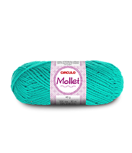 Lã Mollet Circulo 40gr Cor-5556-Tiffany