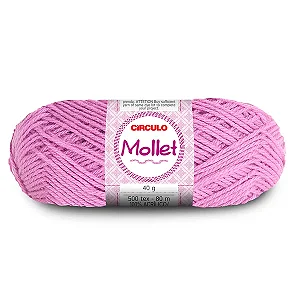 Lã Mollet Circulo 40gr Cor-6040-Lírio