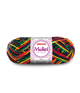 Lã Mollet Circulo 40gr Cor-9294-Mescla Olodum