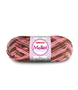 Lã Mollet Circulo 40gr Cor-9375-Mescla Baú