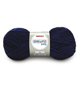 Lã Amore Baby 40gr Cor-640-Azul Marinho