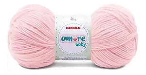 Lã Amore Baby 40gr Cor-833-Rosa Candy