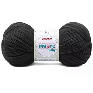 Lã Amore Baby 40gr Cor-940-Preto