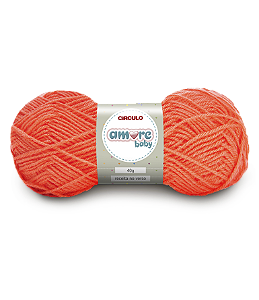 Lã Amore Baby 40gr Cor-3417-Vitamina C Laranja