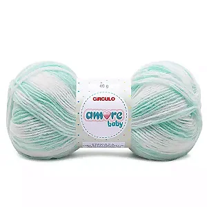 Lã Amore Baby 40gr Cor-9351-Mescla Onda do Mar