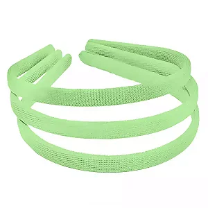 Tiara Encapada-10mm Cor-Verde Bebe-Com 12 unidades