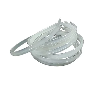 Tiara Silicone Para Encapar 15mm -Cor-Transparente-Com 12 unidades