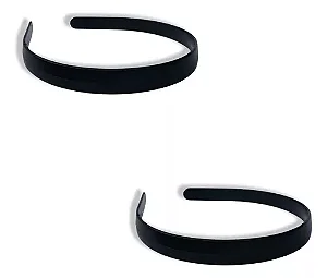 Tiara Média Para Encapar 15mm -Cor-Preta-Com 12 unidades
