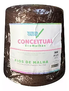 Fio de Malha Conceitual Residual Cor-Marrom 1 kg