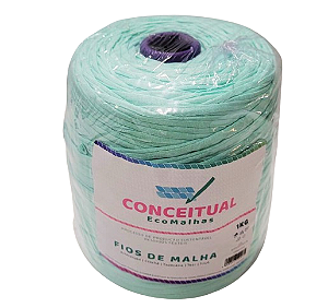 Fio de Malha Conceitual Residual Cor-Verde Água 1 kg