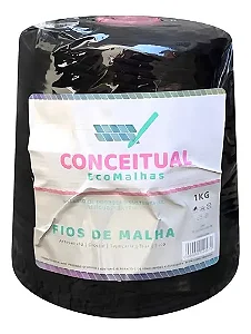 Fio de Malha Conceitual Residual Cor-Preto 1 kg