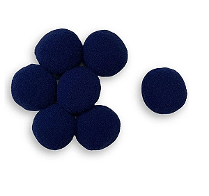 Pompom Solto 20mm-Cor-318 Azul Marinho-Com 100 unidades