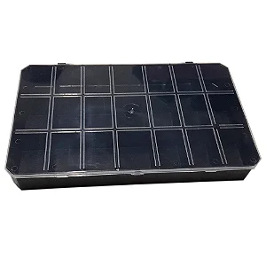 Caixa Organizadora C/21 Divisórias-Cor-Preto