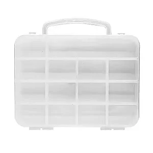 Maleta Organizadora C/14 Divisórias-Cor-Branco