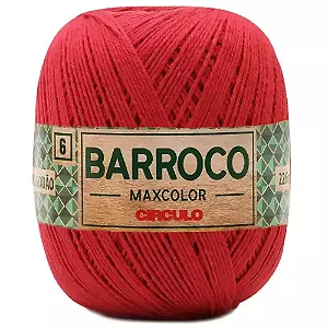 Barroco MaxColor nº6 200g Cor-3402-Vermelho Circulo