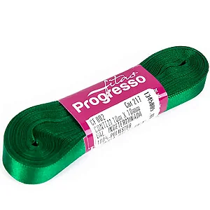 Fita de Cetim 10 mm-Cor 217-Verde Bandeira c/ 10metros